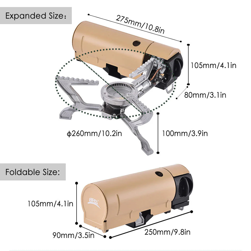 🔥 Outdoor Mini Portable Folding Gas Stove