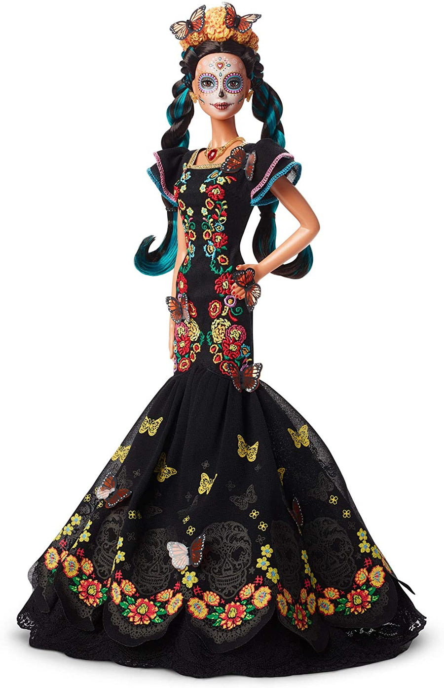 Black edition Dia De Muertos collectible doll