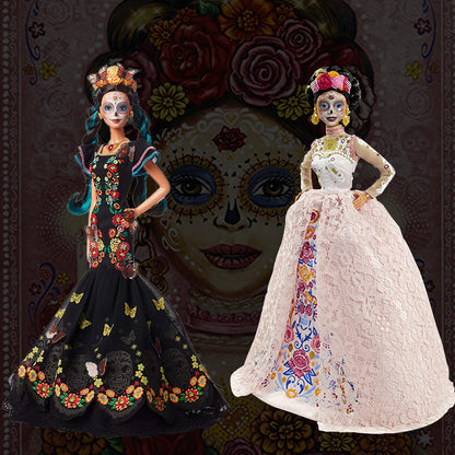 2021 NEW BARBIE DIA DE MUERTOS COLLECTIBLE PINK/BLACK DOLL