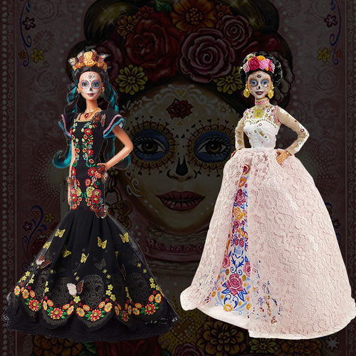 2021 NEW BARBIE DIA DE MUERTOS COLLECTIBLE PINK/BLACK DOLL