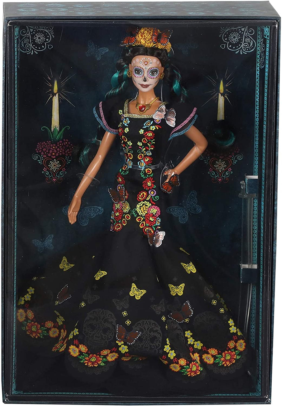 Black collectible doll in display box